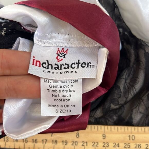 Vampire Dracula Costume Kids Cape and Vest Black Sz 7 - Picture 3 of 5